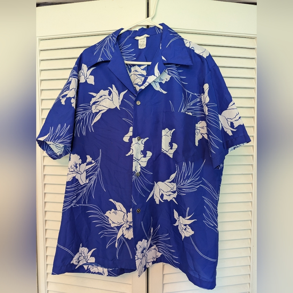 Men's VTG made in Hawaii button down shirt Tropical size XL